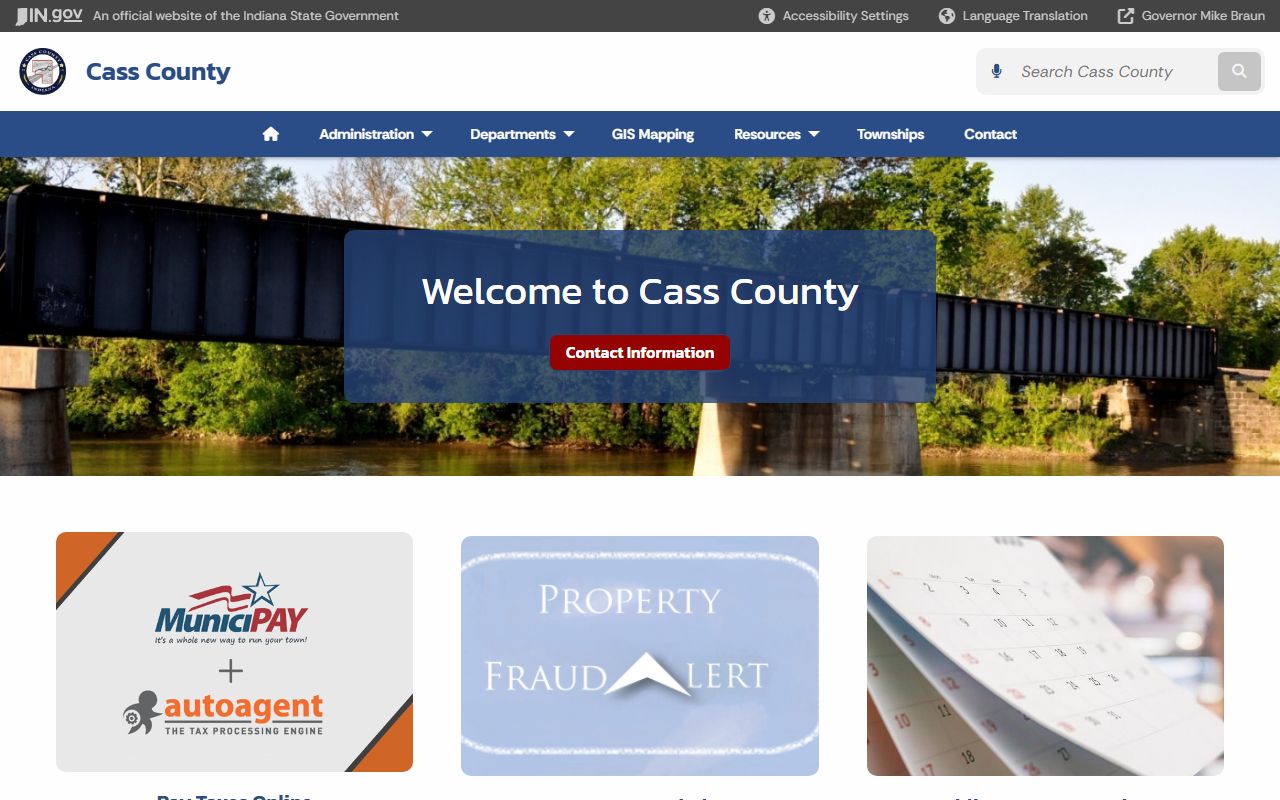 Cass County Indiana official website