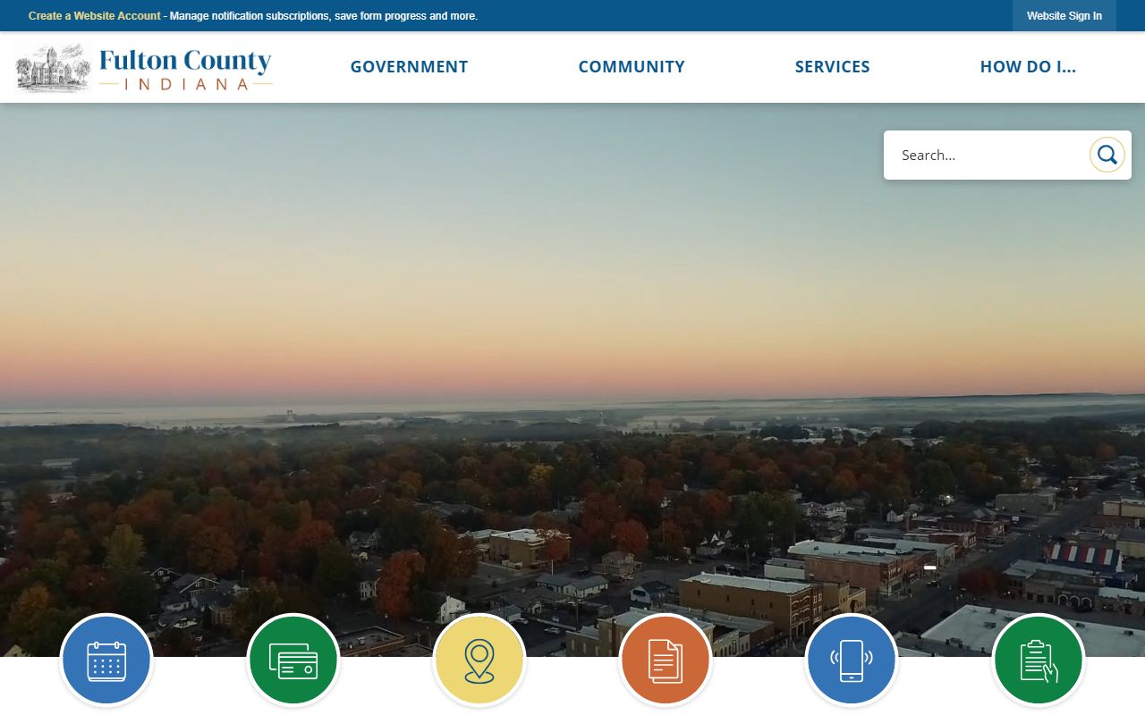 Fulton County Indiana official website for court records