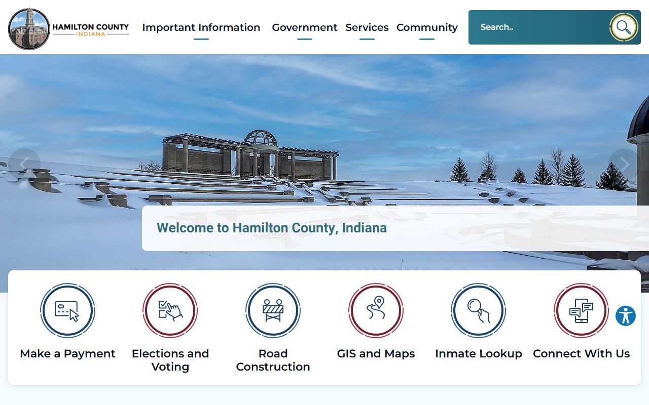 Hamilton County Indiana government website for court records