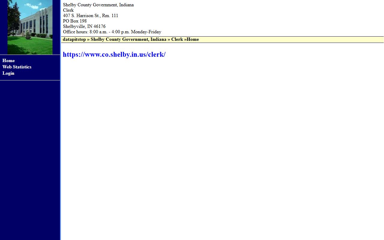 Shelby County Clerk dedicated website for court records