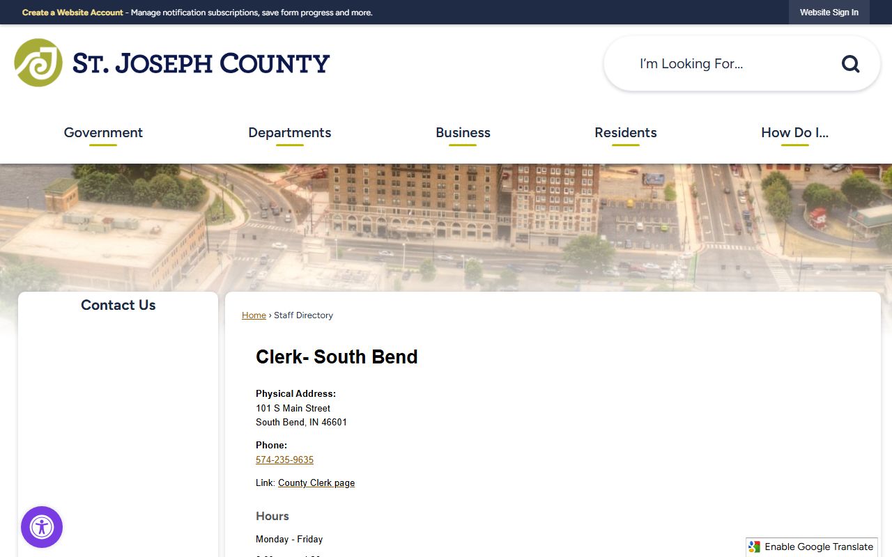 St. Joseph County court records search portal